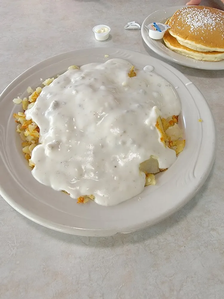 Hash Browns Sliced Potatoes and Gravy